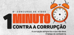 Abertas as inscrições para o VI Concurso de Vídeo 1 Minuto Contra a Corrupção