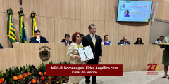 MPC-PI homenageia Fides Angélica com Colar do Mérito